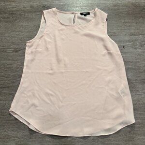 DKNY Blouse Top Womens Medium Pink Polyester Sleevless Casual‎ Adult Lounge